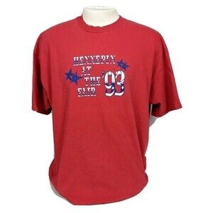 VTG Minnesota MN Hennepin “At The Fair” 90s Red XXL (Fit XL) Single Stitch Shirt
